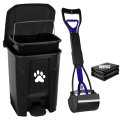 mayayaday cubo basura excrementos perro con tapa, ideal para mantenimiento exterior sin olores