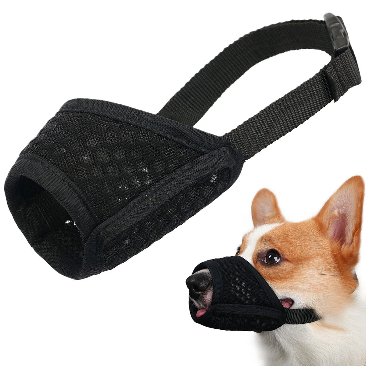 Mayerzon masque chien en maille douce offrant une excellente ventilation