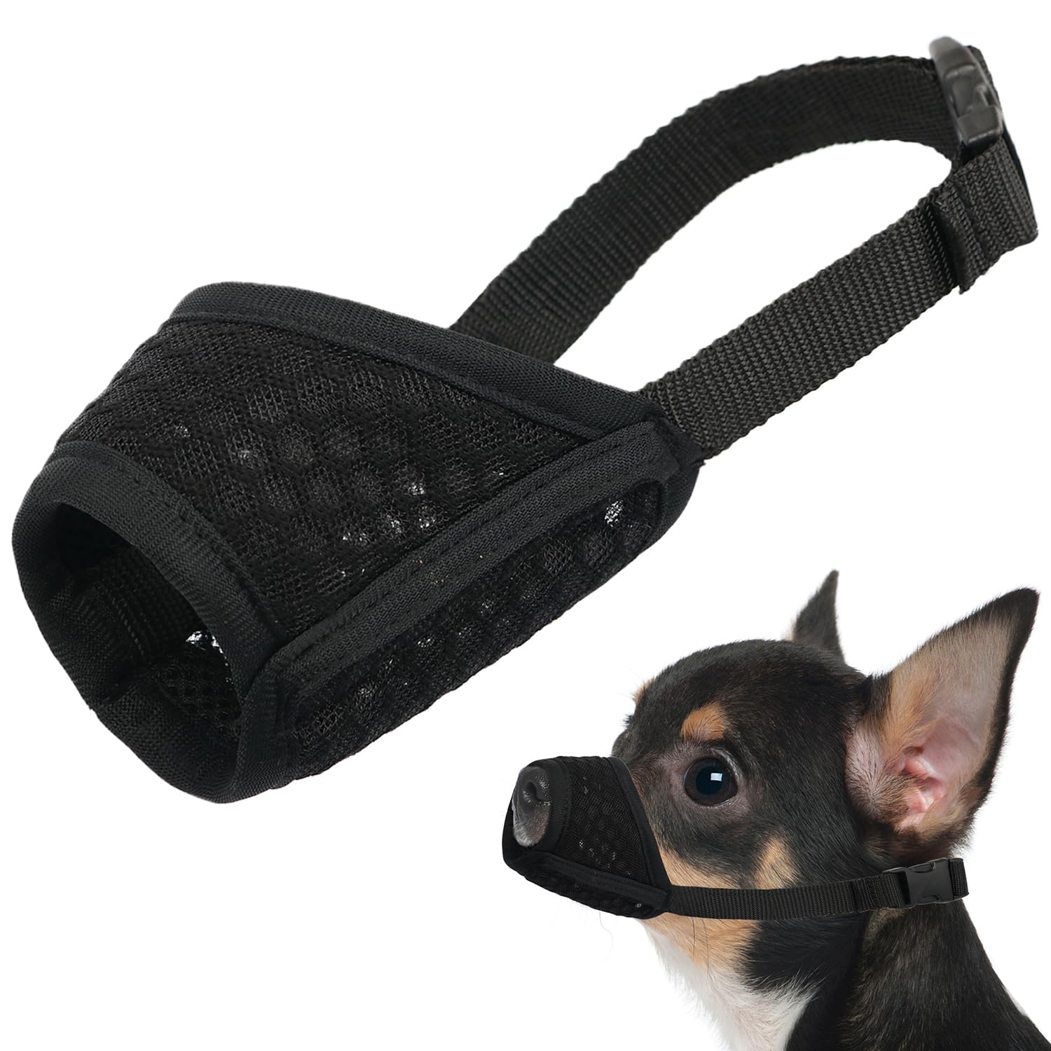 Mayerzon mordaza para perro, malla suave, XXS, comodidad para razas pequeñas.
