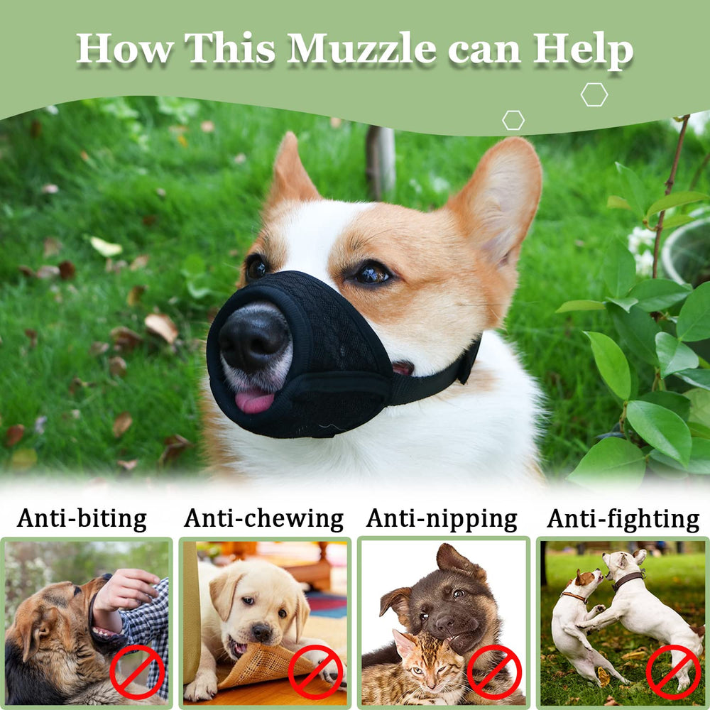 Mayerzon mordaza para perros grandes, permite jadear y beber con comodidad.