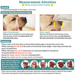 Mayerzon muselière chien avec sangles réglables pour un ajustement sûr.