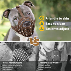 Mayerzon Muzzle evita-mordidas y hurgar con cesta completa
