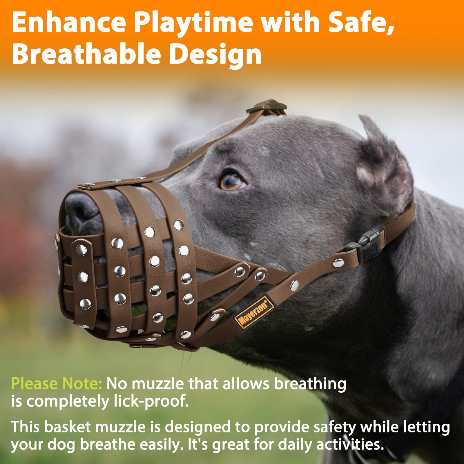 Mayerzon Muzzle facil de limpiar y mantener