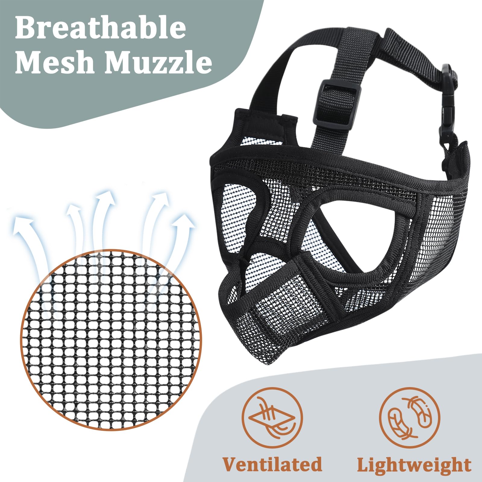 Mayerzon Muzzle talla cinco para razas braquicefálicas garantiza ajuste