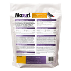 Mazuri con pellets de tamaño mixto que estimulan el forrajeo natural.