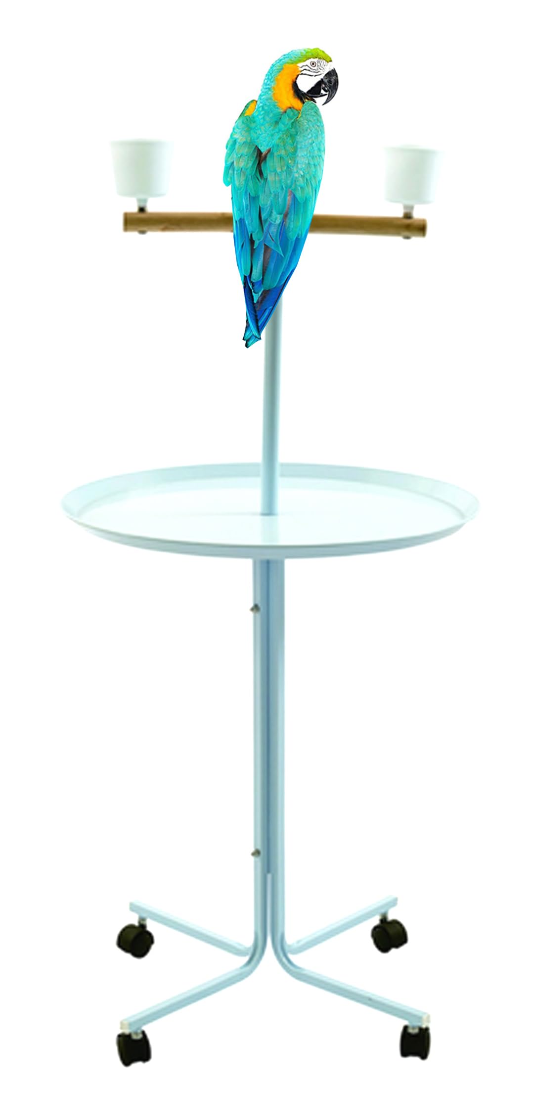 Mcage jaula aves 47 pulgadas con base de metal, base estable para loros grandes.