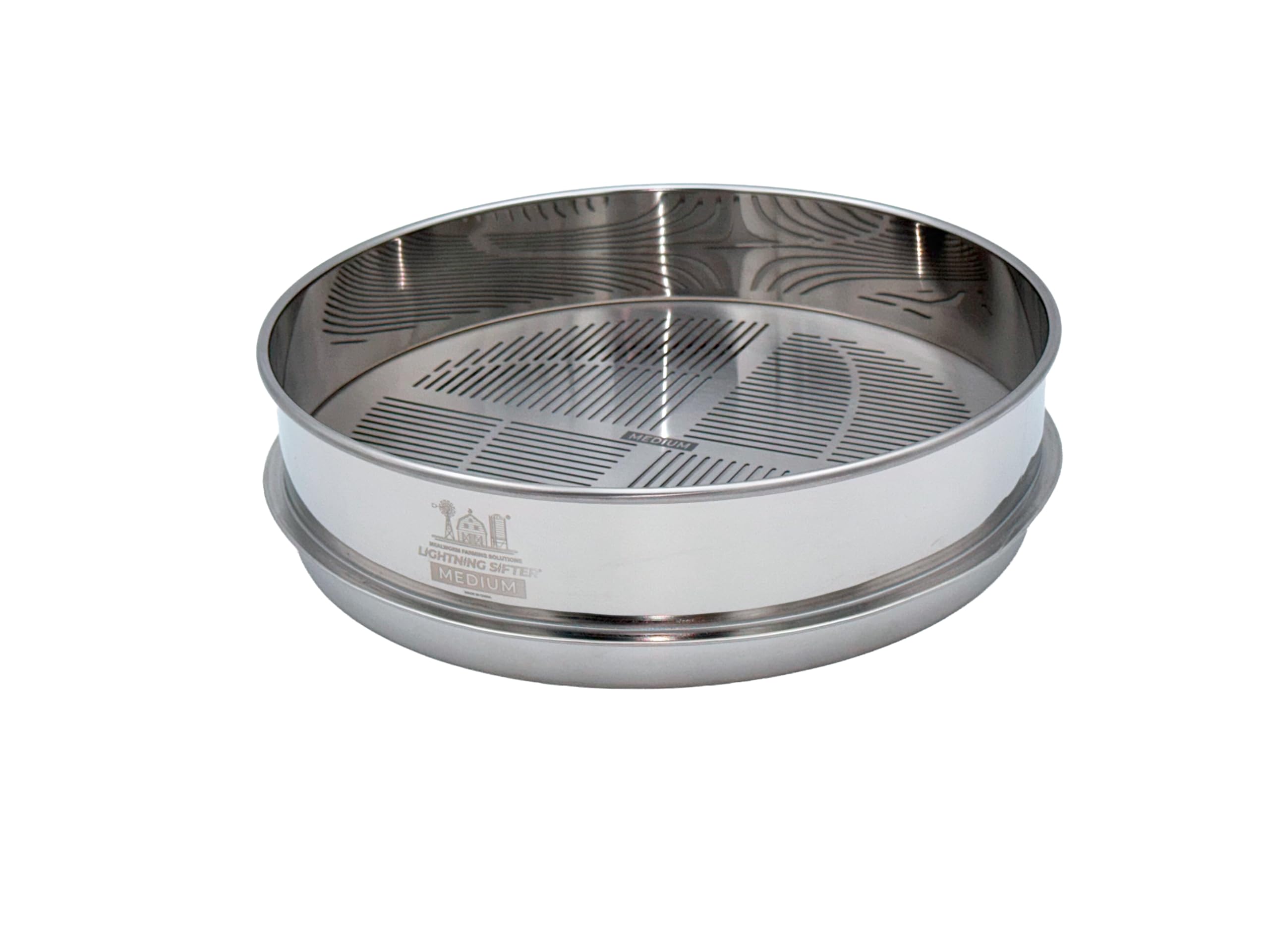 D-11 Lightning Sifter de Mealworm Farming Solutions, pan mediano para cribado rápido de gusanos.