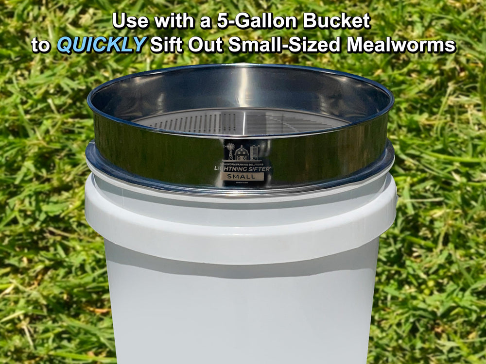 Mealworm Farming Solutions D-11 Sifter, diámetro de 11 pulgadas para cribado eficiente