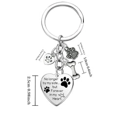 Mebvdebe llavero recuerdo perro en el corazón, perfecto regalo de consuelo.
