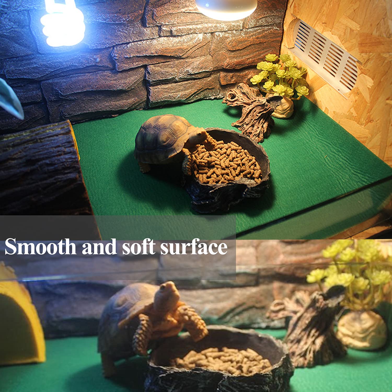 Alfombra Mechpia para gecko leopardo, sustrato suave útil.