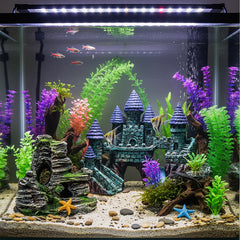 Mechpia roca decorativa para acuario, añade refugio y paisaje natural.