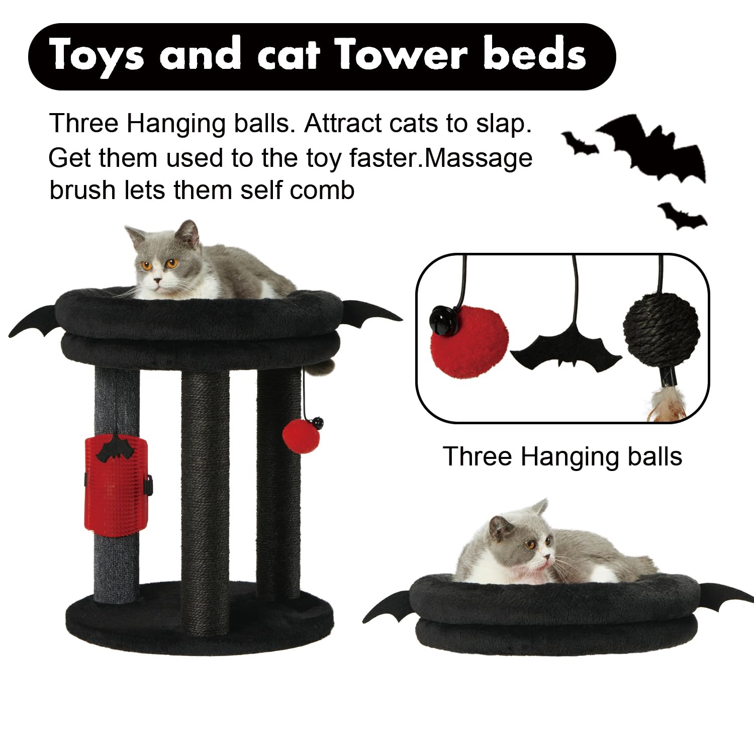 MECOOL dimensiones y medidas del árbol para gatos