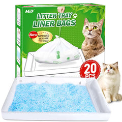 Fundas MED para caja de arena rectangular, empaque de 20 piezas para cambios fáciles.