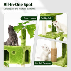 Meecal árbol gato plataforma acogedora, mirador cómodo para tu felino.