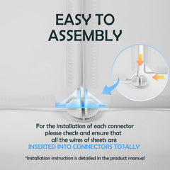 MEEXPAWS conectores para armar las láminas de forma estable