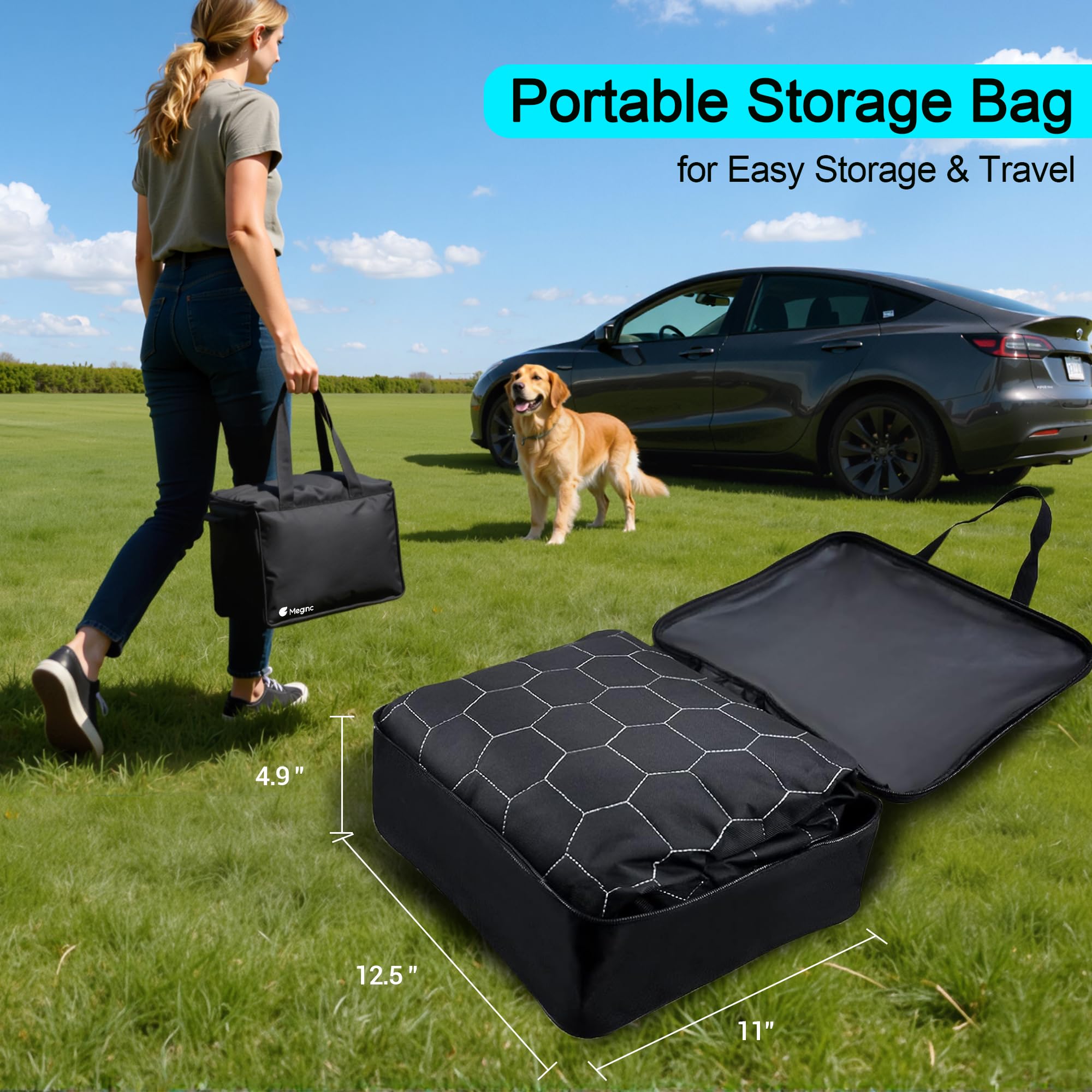 Meginc bolsa de almacenamiento incluida para accesorios de viaje.