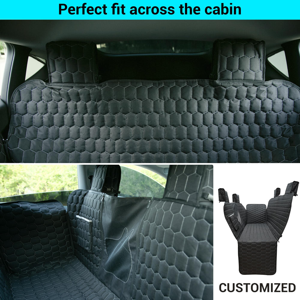 Meginc diseño de cabecero integral para coche, cobertura total sin bloquear la vista.