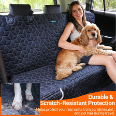 Meginc protector de asiento antideslizante mantiene al perro estable durante el viaje.
