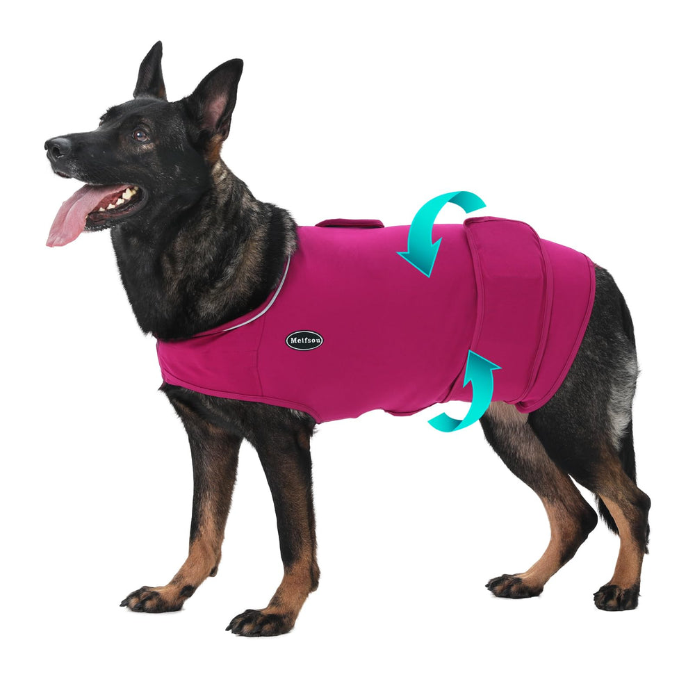 Meifsou chaleco de ansiedad para perro, tejido suave, cómodo y lavable.