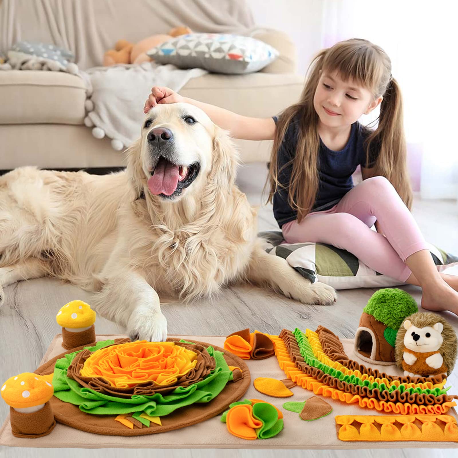 Meilzer Snuffle Mat lavable a máquina para limpieza fácil.