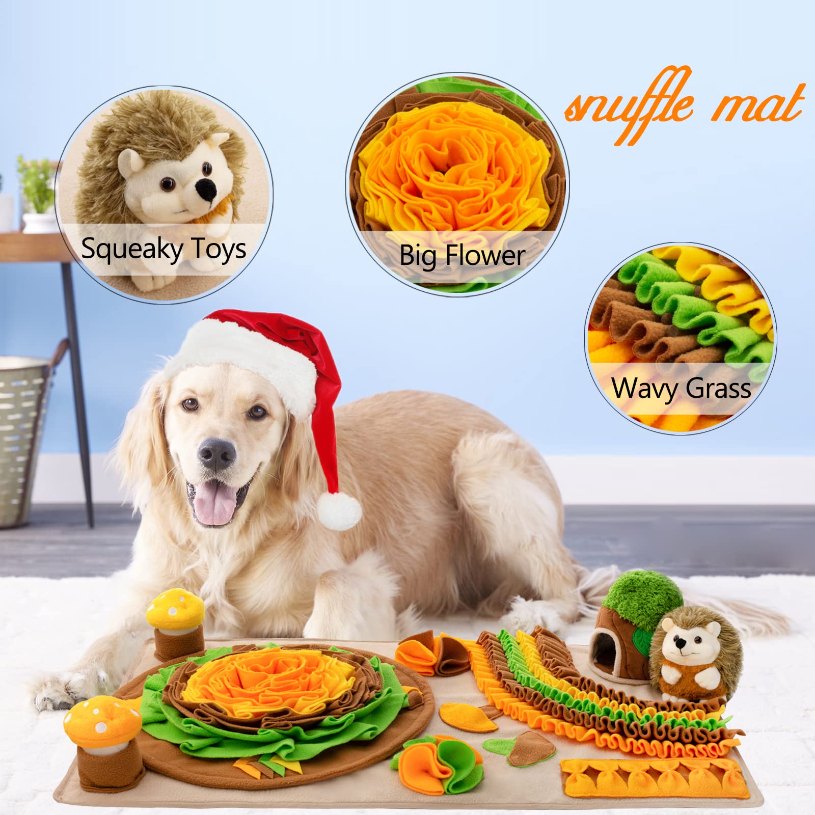 Meilzer Snuffle Mat setas parlantes para búsqueda de premios.