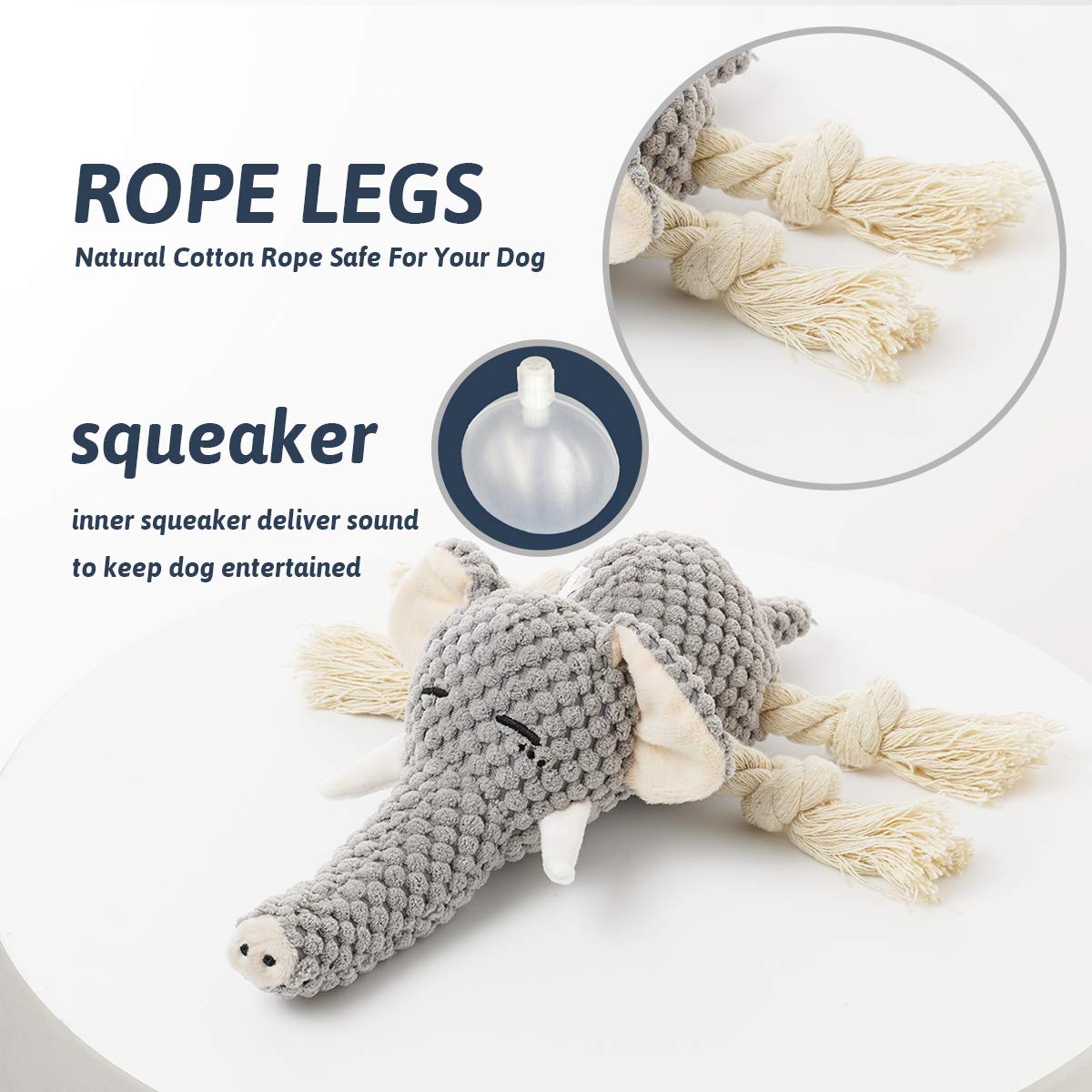 MewaJump Peluche para perro en forma de ratón, estimulante y resistente para juegos.