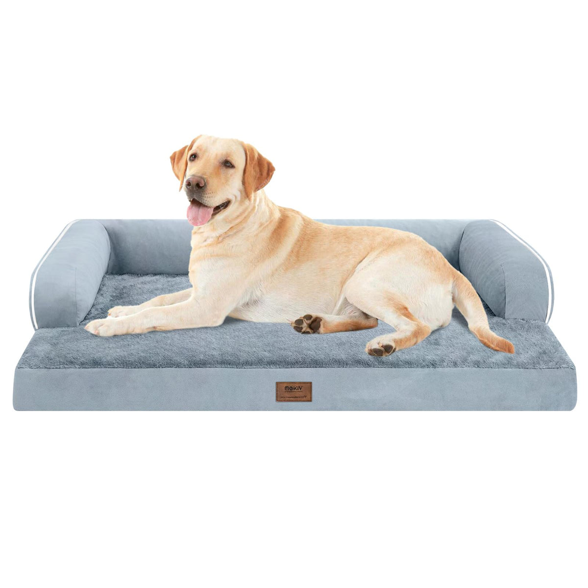 Mekiy cama perro ortopédica con espuma panales ofrece soporte para articulaciones.