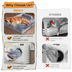 Mekiy cama XXL de 45x35x8 pulgadas para perros grandes.