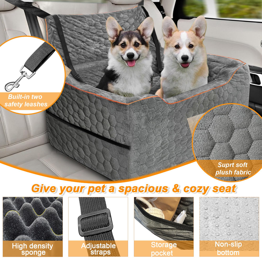 melafa365 vista elevada para perros, mejora la visibilidad durante el viaje