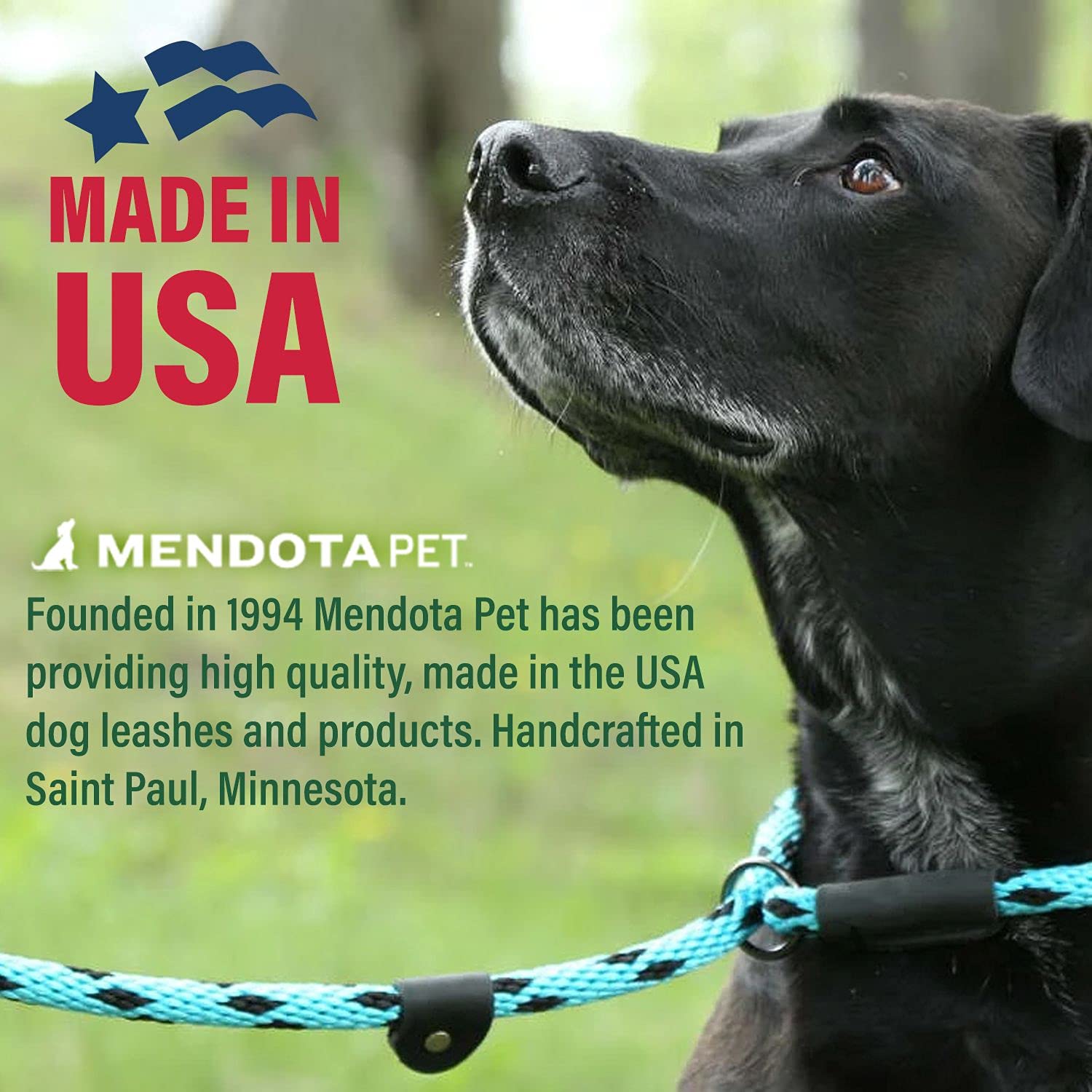 Mendota Slip Leash sensación broken in para agarre cómodo