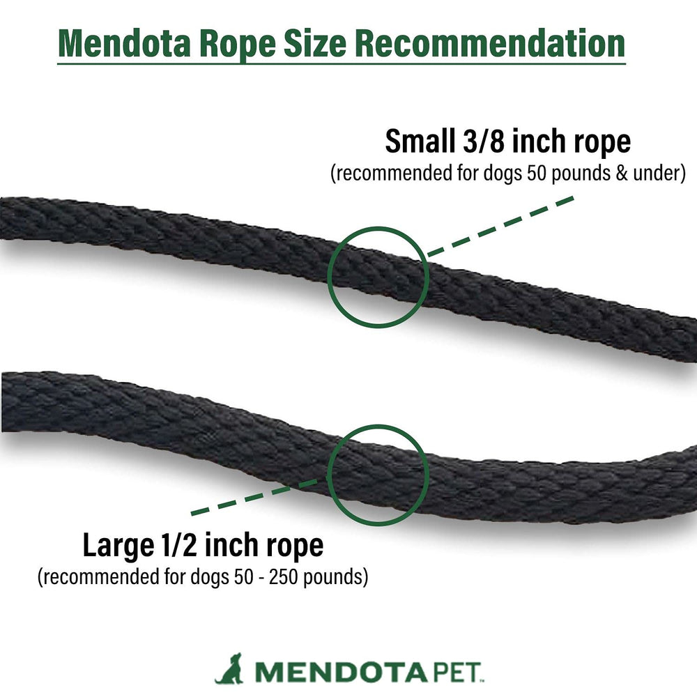 Mendota Slip Leash cuero aceitado y detalle de cosido