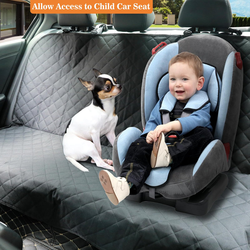 Meolsaek Cubre Asiento Trasero tejido 600D PVC impermeable, mantiene seco el interior.