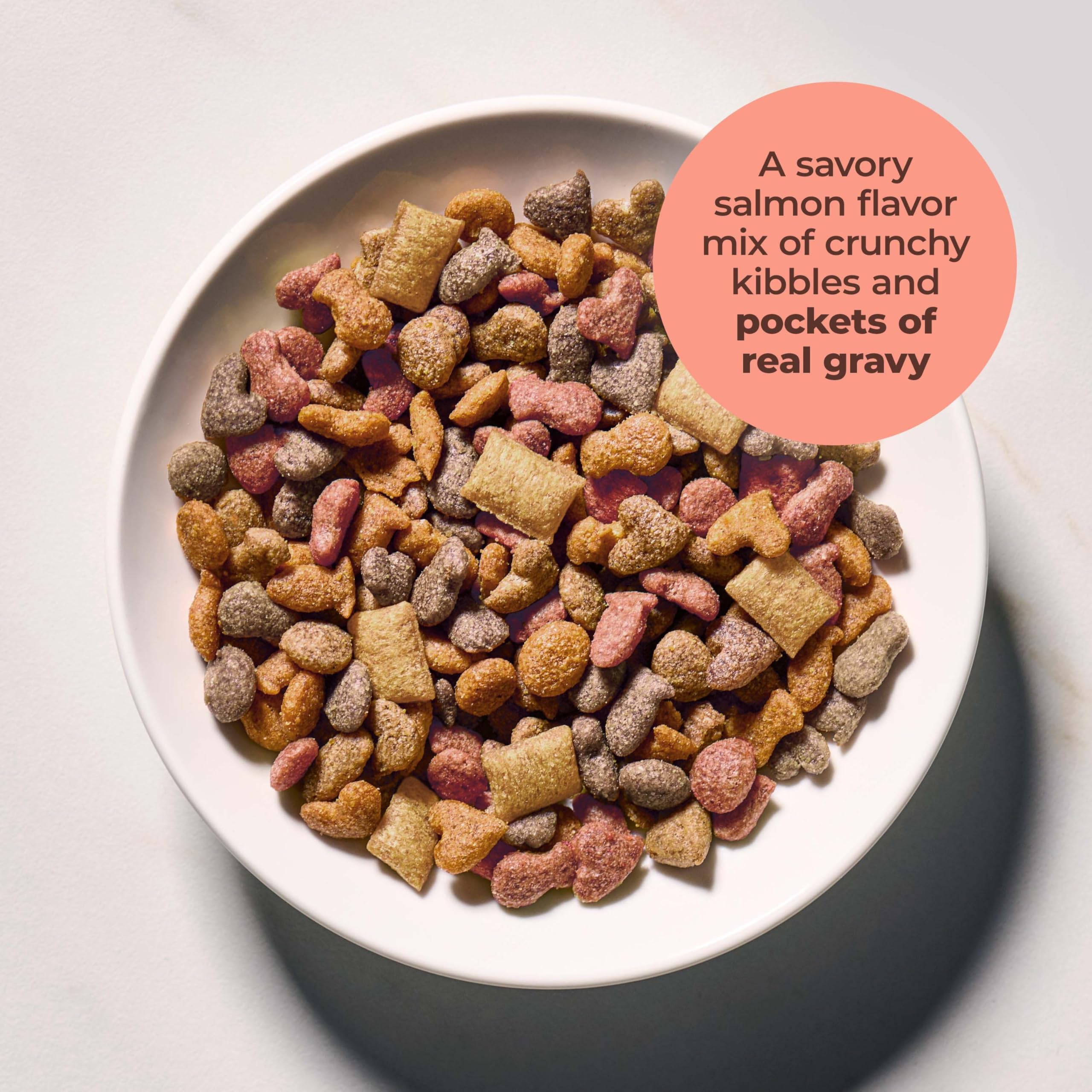Meow Mix Burbujeos Caldo, proteína de alta calidad para músculos fuertes.