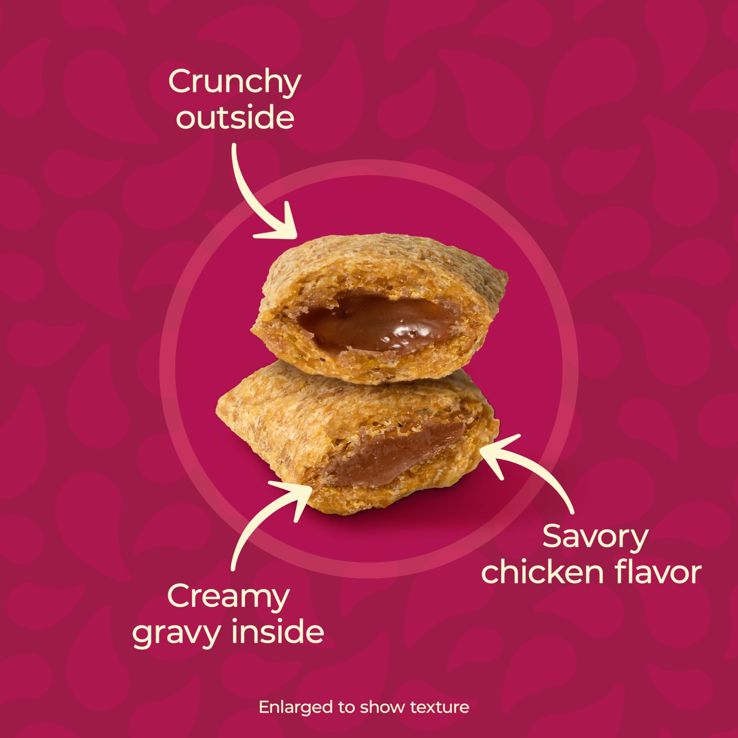 Meow Mix Gravy Bursts porciones sabor pollo para gatos exigentes
