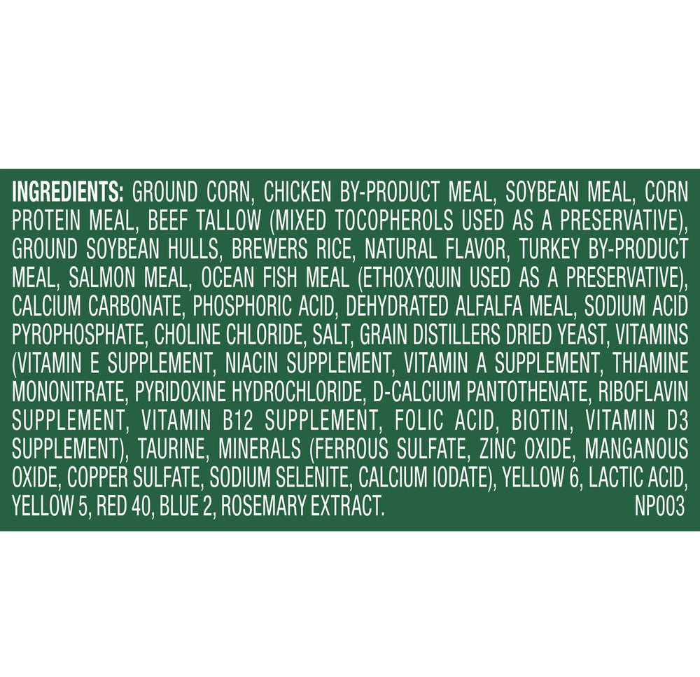 Meow Mix Indoor Health, sabor alfalfa para un toque único.