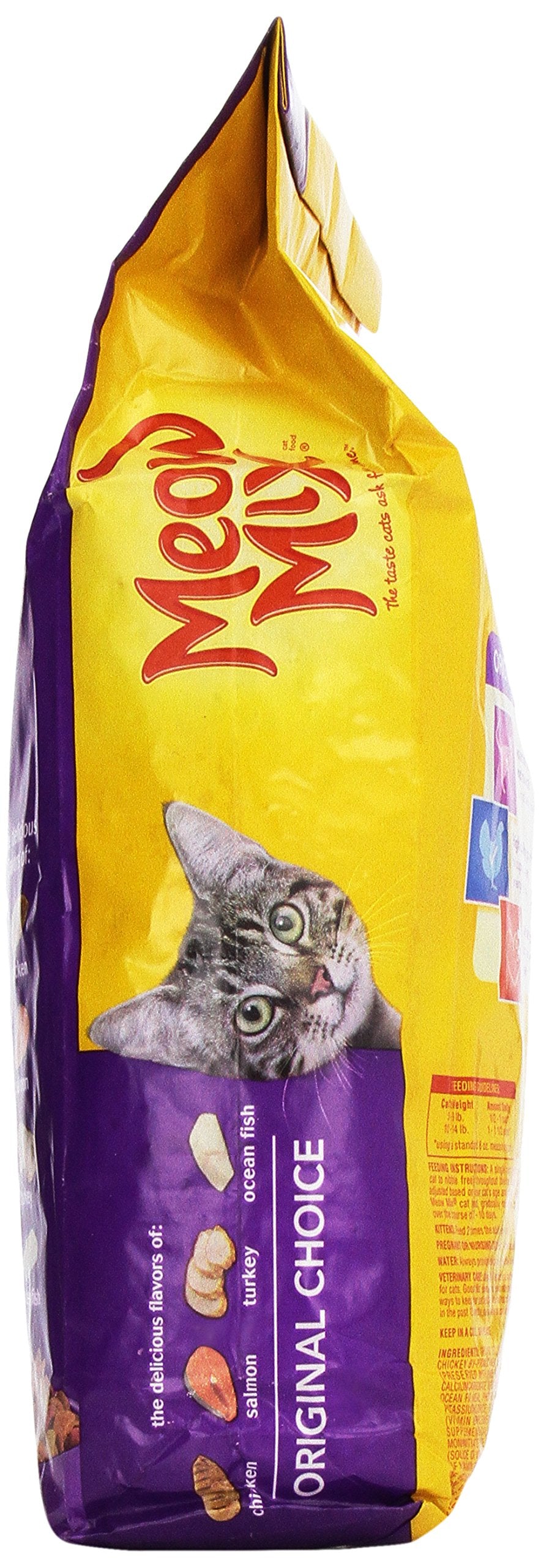 Meow Mix Original Choice: croquetas con textura uniforme para masticar.