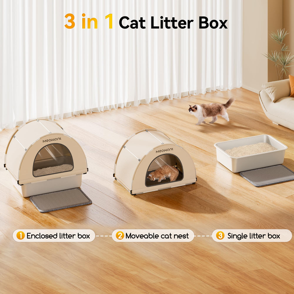 Meowant alfombrilla-absorbe-mess atrapa desechos para limpieza diaria.