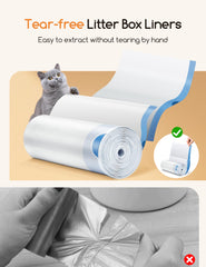 Meowant bolsas liner 60 piezas para MW-SC01/MW-SC02, suministro práctico para hogares con varios gatos.