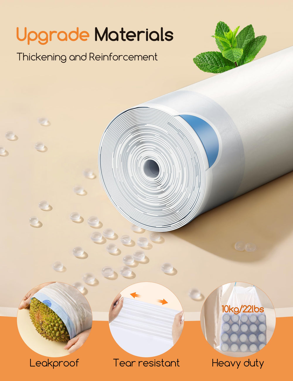 Meowant liner con cierre doble para cambios de arena sin olores.