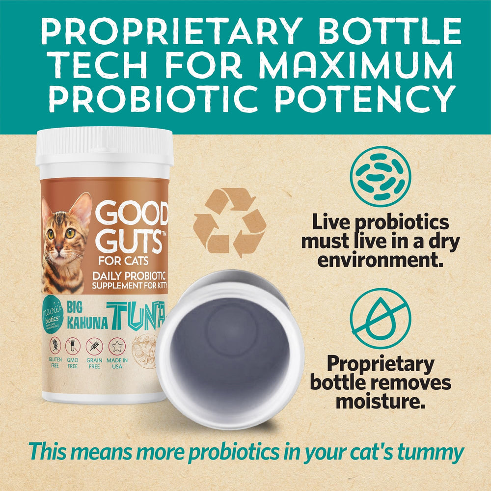 Etiqueta NASC de Meowbiotics Buen Digestivo para mascotas