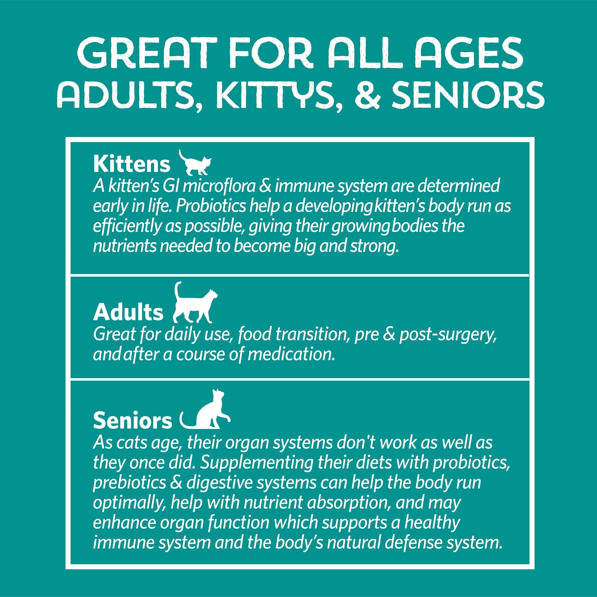 Sabor atún de Meowbiotics Buen Digestivo que atrae a felinos