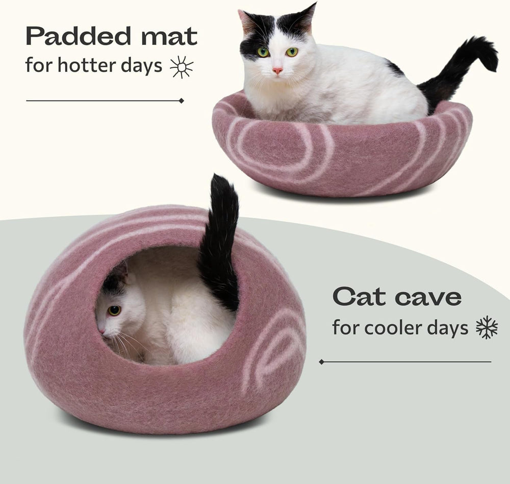 MEOWFIA Cama Gato – diseño elegante que complementa la habitación y mantiene cómodo al gato.