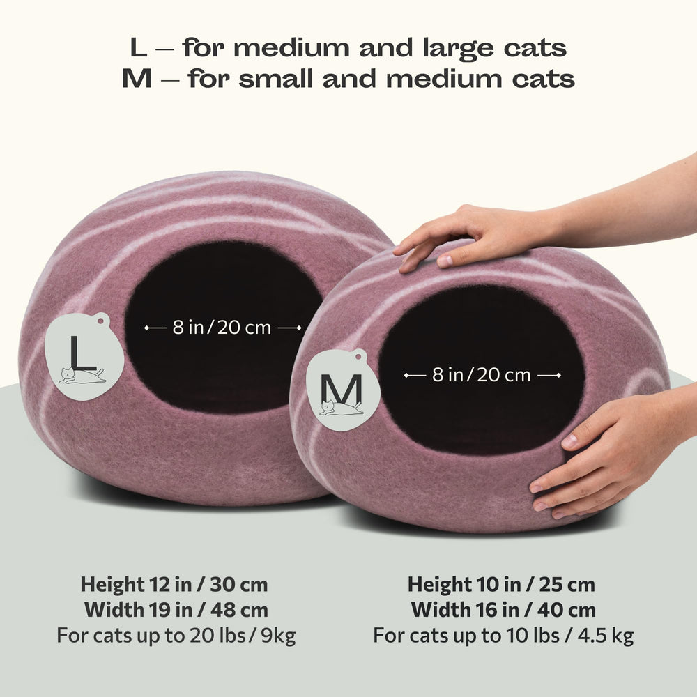 MEOWFIA Cama Gato – cama de lana merino de uso dual, perfecta para dormir.