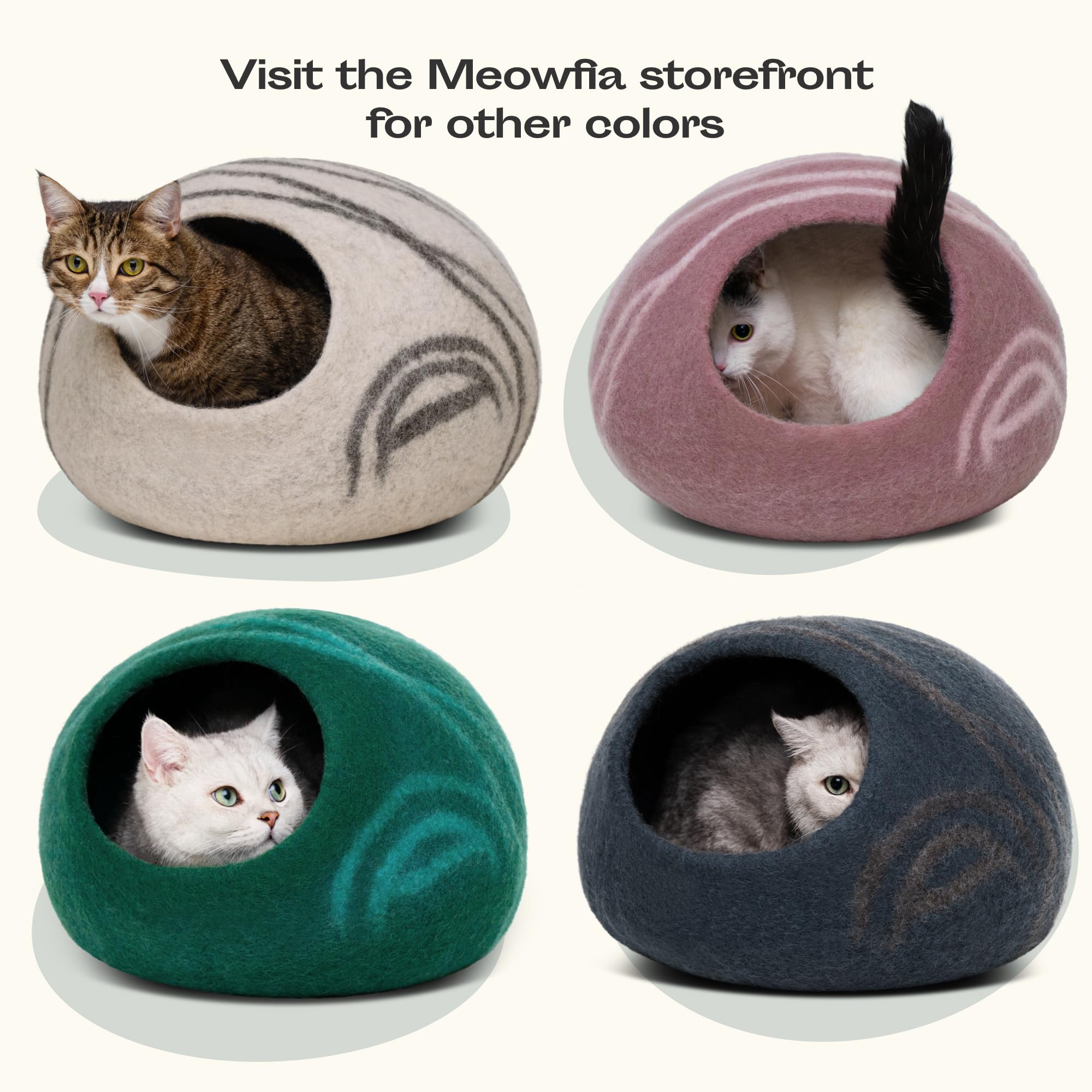 Cueva Meowfia, doble uso como cama superior y refugio.