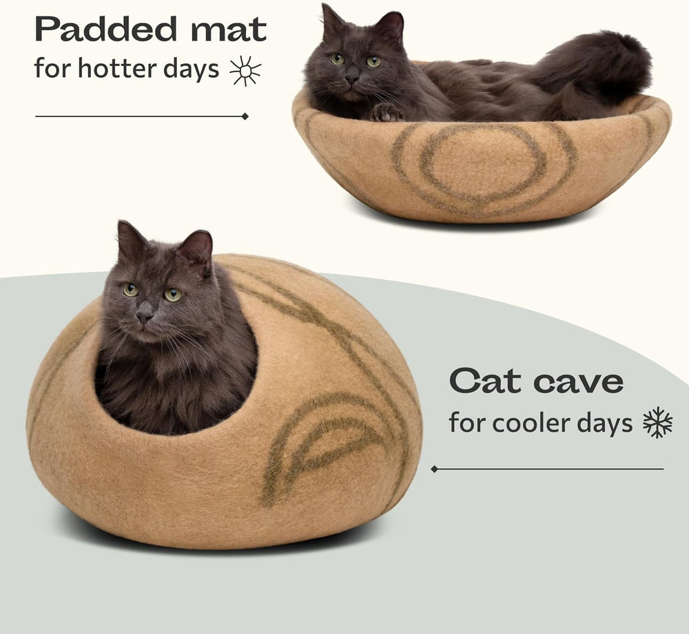MEOWFIA Cueva para Gatos, duradera y suave al tacto para juego diario.