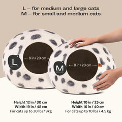 MEOWFIA Cueva para gato: exterior elegante que se integra a la habitación.