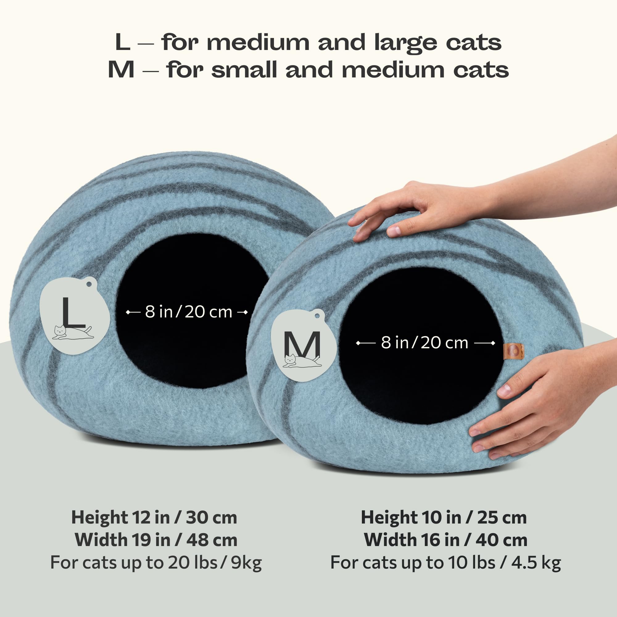 MEOWFIA diseño natural de cama para gatos en sala