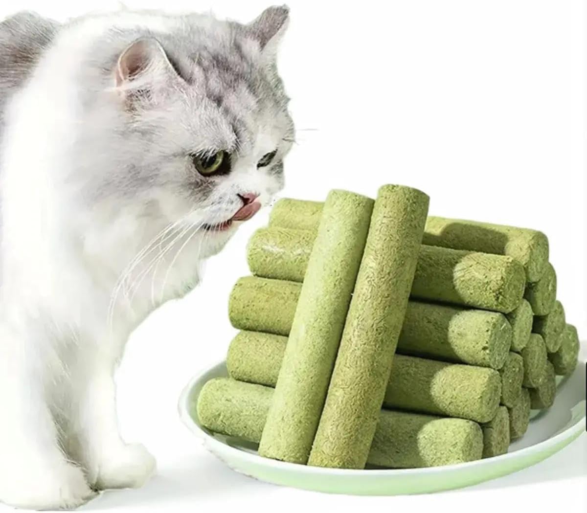 Palitos Meowly para digestión suave gracias a fibra natural.