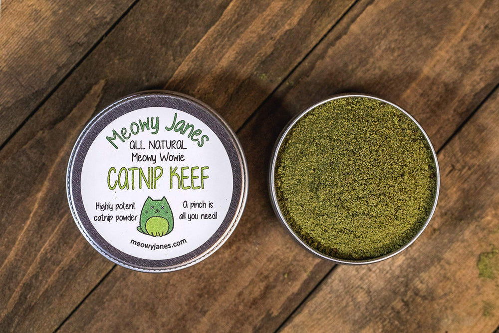 Meowy Janes Catnip Keef, contenido 20 g, concentrado para sesiones prolongadas de juego.