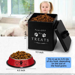 Meraki Home cuenco para comida de perro rojo brillante
